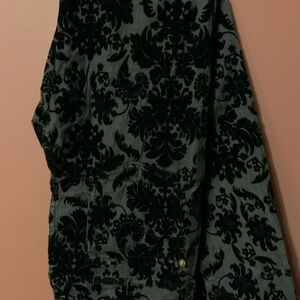 7 For All ManKind Black & Grey Paisley Pants size 28